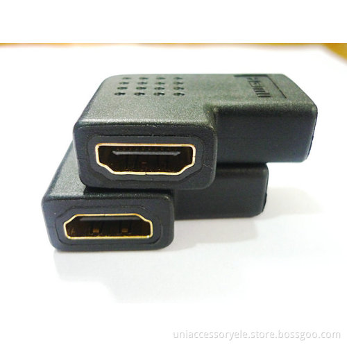 90 degree rotatable HDMI adapter(F-F)